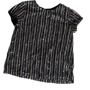 Art Class Girls Sequin Sparkle Top L(10/12)
